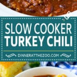 Slow Cooker Turkey Chili Recipe | Crockpot Chili | Turkey Chili | Chili With Beans Recipe | Healthy Chili Recipe #turkey #chili #beans #soup #slowcooker #crockpot #bajap