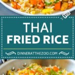 Thai Fried Rice Recipe | Chicken Fried Rice #rice #chicken #friedrice #thaifood #stirfry #dinner #bajap