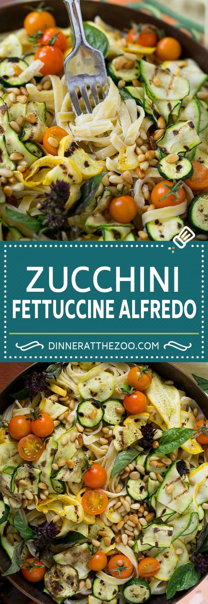 Zucchini Fettuccine Alfredo #pasta #zucchini #cheese #dinner #bajap