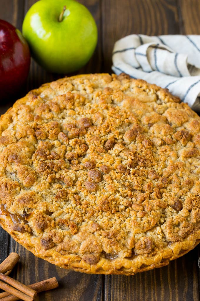 Dutch Apple Pie Recipe | Homemade Apple Pie #pie #apple #dessert #baking #fall #bajap Dutch apple pie with brown sugar topping.