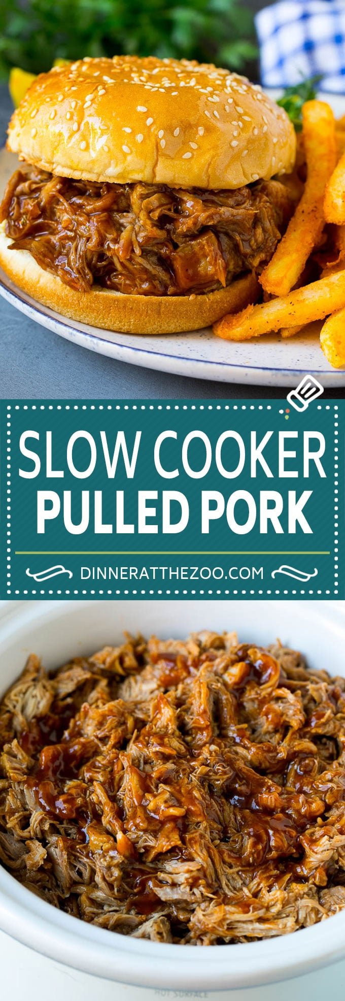 Slow Cooker Pulled Pork Recipe | Crock Pot Pulled Pork #pork #pulledpork #crockpot #slowcooker #dinner #bajap