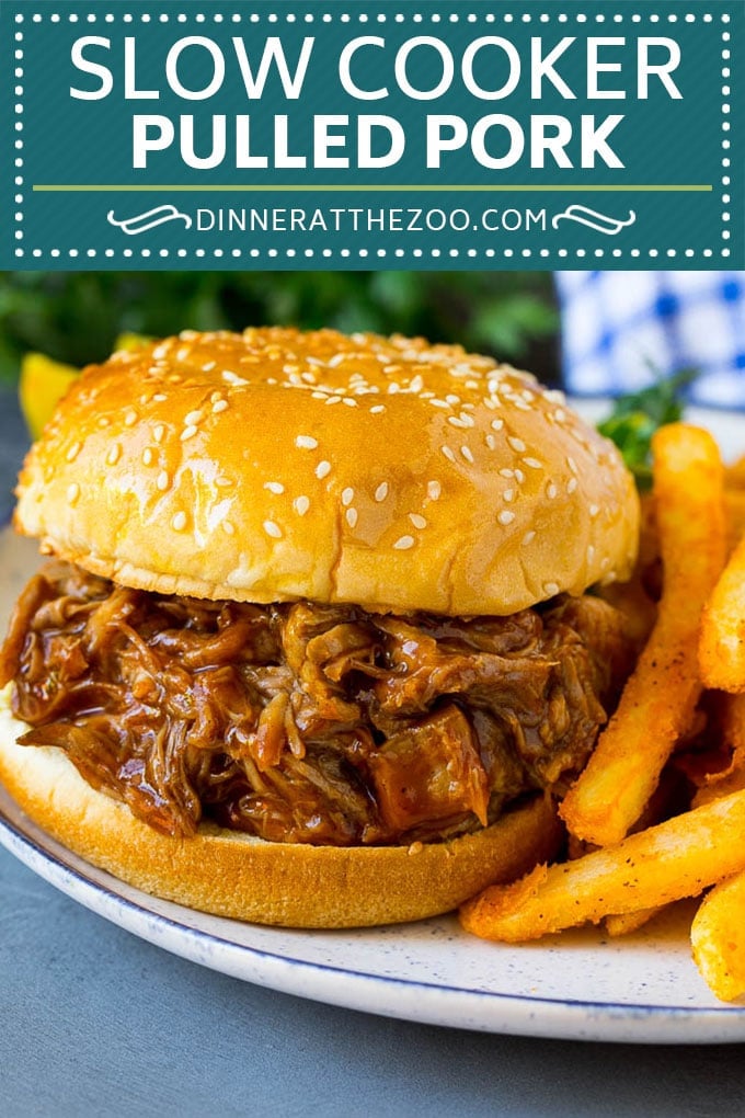Slow Cooker Pulled Pork Recipe | Crock Pot Pulled Pork #pork #pulledpork #crockpot #slowcooker #dinner #bajap