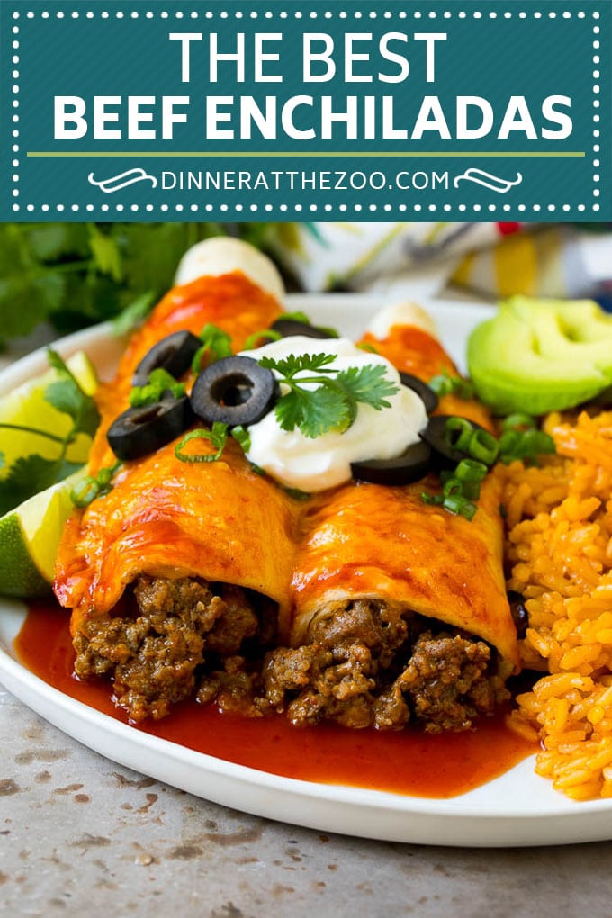 Beef Enchiladas Recipe #beef #groundbeef #mexicanfood #enchiladas #cheese #dinner #bajap
