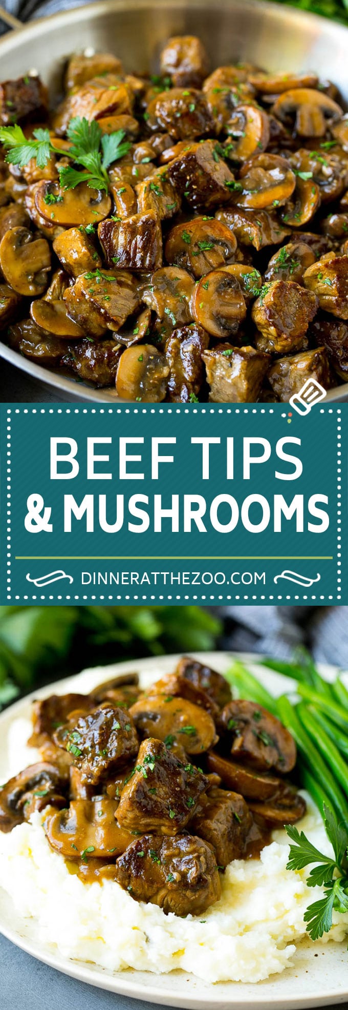 Beef Tips with Mushroom Gravy Recipe | Steak Tips #beef #steak #mushrooms #gravy #comfortfood #dinner #bajap