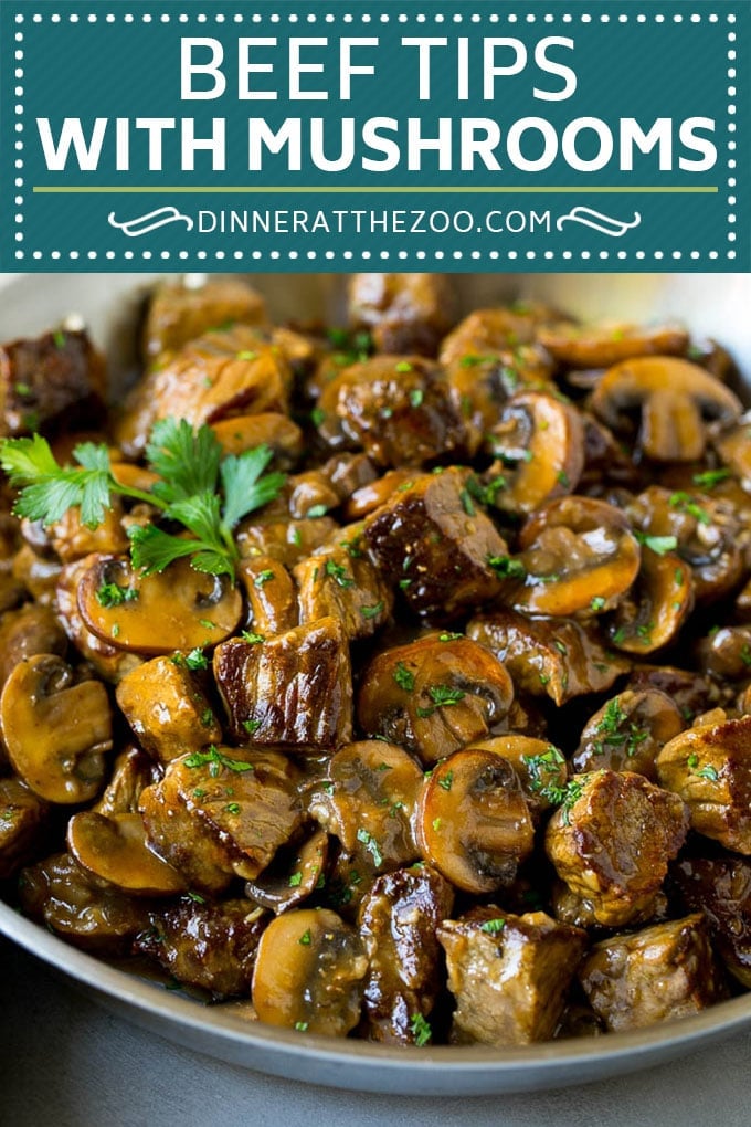 Beef Tips with Mushroom Gravy Recipe | Steak Tips #beef #steak #mushrooms #gravy #comfortfood #dinner #bajap