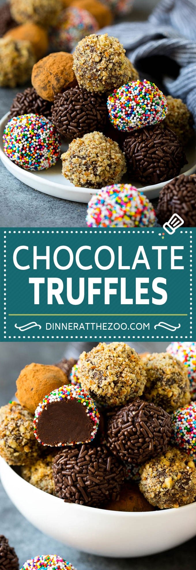 Chocolate Truffles Recipe | Homemade Candy #candy #truffles #chocolate #dessert #sprinkles #bajap