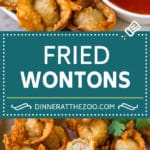 Fried Wonton Recipe #chinesefood #pork #appetizer #wontons #bajap