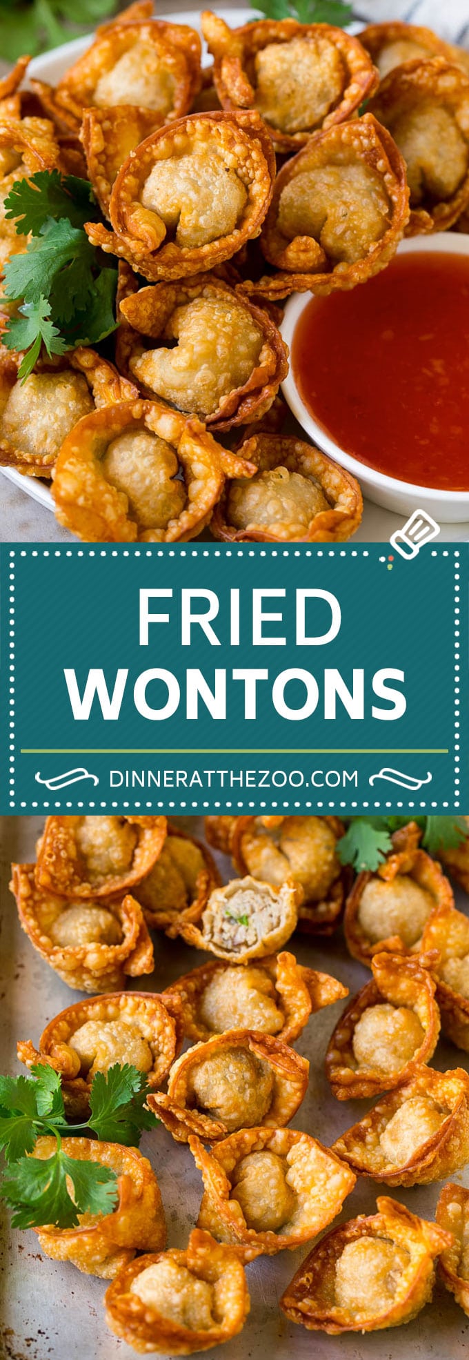 Fried Wonton Recipe #chinesefood #pork #appetizer #wontons #bajap