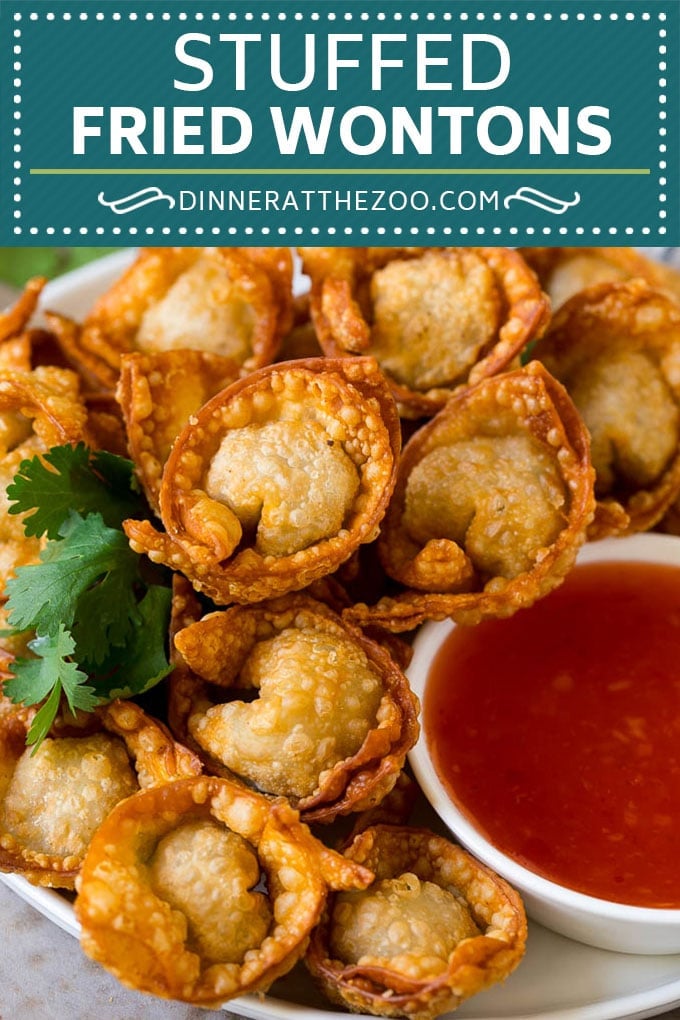 Fried Wonton Recipe #chinesefood #pork #appetizer #wontons #bajap