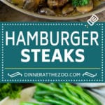 Hamburger Steaks with Mushroom Gravy Recipe | Salisbury Steak #hamburger #groundbeef #mushrooms #gravy #dinner #bajap