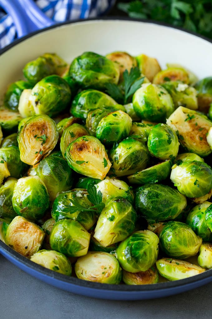 Sauteed Brussels Sprouts Recipe | Brussels Sprouts Side Dish #brusselssprouts #sprouts #veggies #sidedish #garlic #vegetarian #dinner #bajap Sauteed brussels sprouts with garlic and an assortment of herbs.