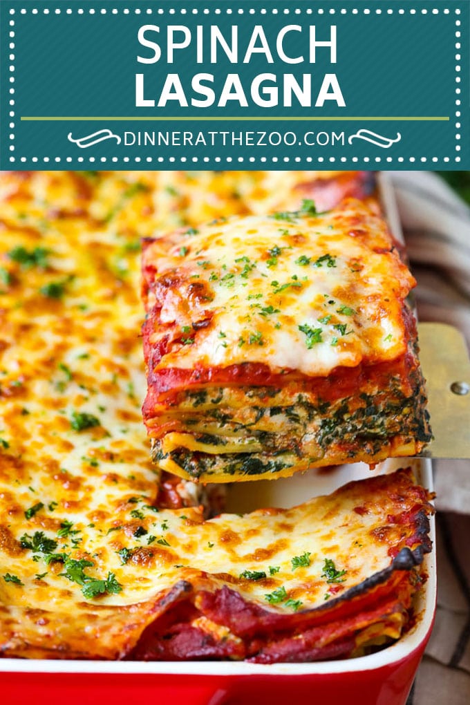 Spinach Lasagna Recipe | Vegetarian Lasagna #lasagna #spinach #cheese #pasta #italianfood #dinner #bajap