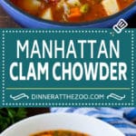 Manhattan Clam Chowder Recipe | Red Clam Chowder #chowder #soup #seafood #clams #bacon #dinner #bajap