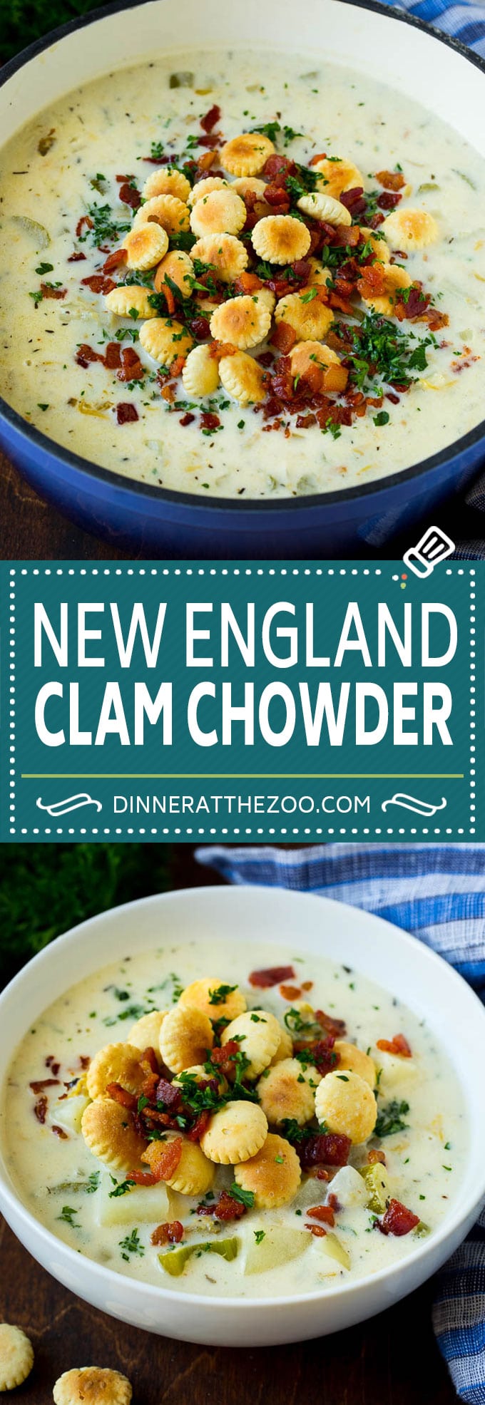 New England Clam Chowder Recipe | White Clam Chowder #chowder #soup #seafood #clams #bacon #dinner #bajap