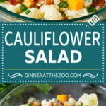 Cauliflower Salad Recipe #salad #cauliflower #bacon #lowcarb #keto #dinner #bajap