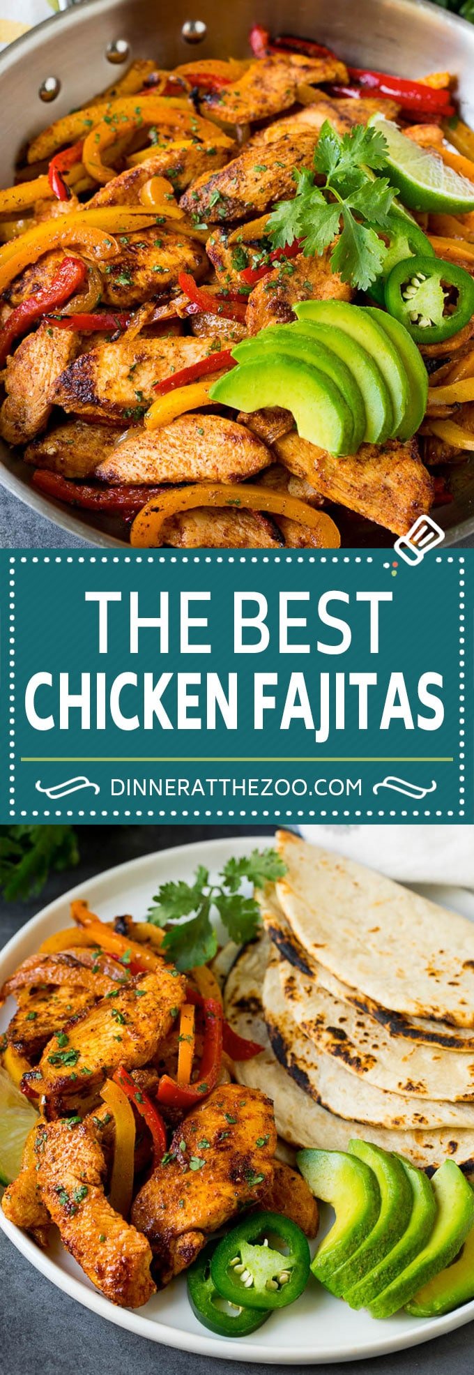 Chicken Fajitas Recipe #chicken #fajitas #peppers #dinner #bajap #lowcarb