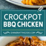 Crockpot BBQ Chicken Recipe | Barbecue Chicken #chicken #bbq #slowcooker #crockpot #dinner #bajap