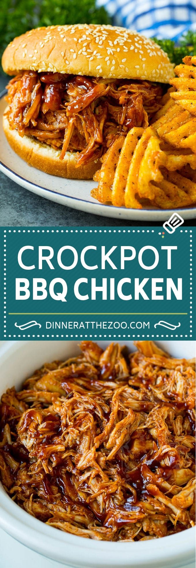Crockpot BBQ Chicken Recipe | Barbecue Chicken #chicken #bbq #slowcooker #crockpot #dinner #bajap