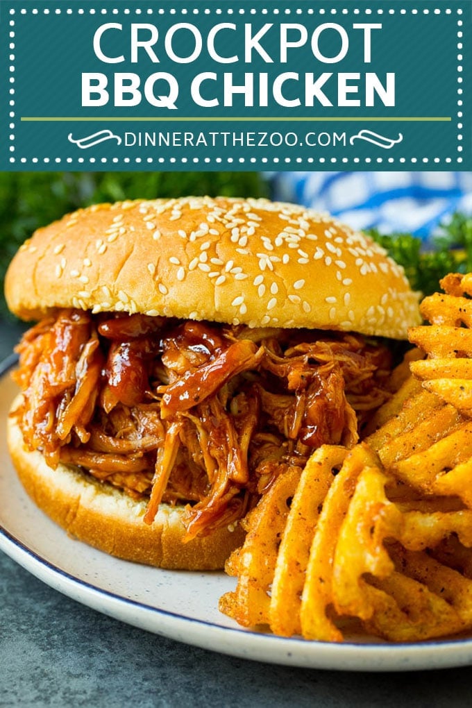 Crockpot BBQ Chicken Recipe | Barbecue Chicken #chicken #bbq #slowcooker #crockpot #dinner #bajap