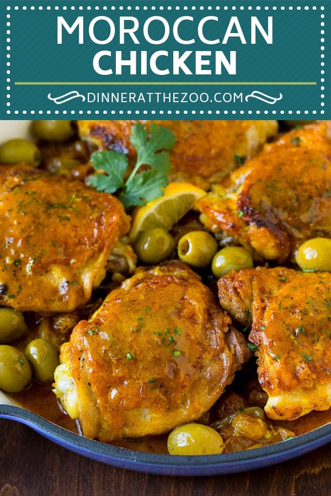 Moroccan Chicken Recipe #chicken #dinner #olives #bajap
