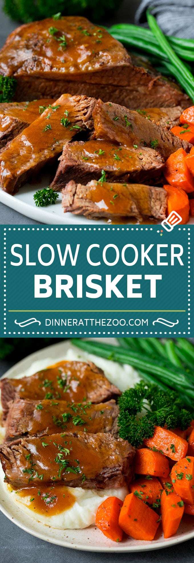 Slow Cooker Brisket Recipe | Crockpot Brisket #beef #slowcooker #crockpot #dinner #bajap