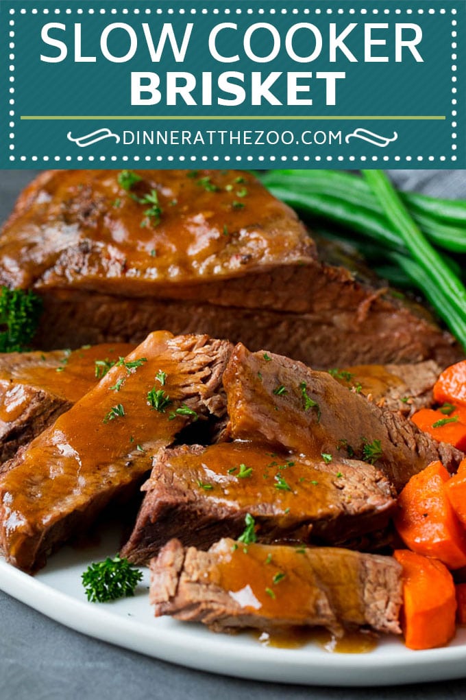 Slow Cooker Brisket Recipe | Crockpot Brisket #beef #slowcooker #crockpot #dinner #bajap