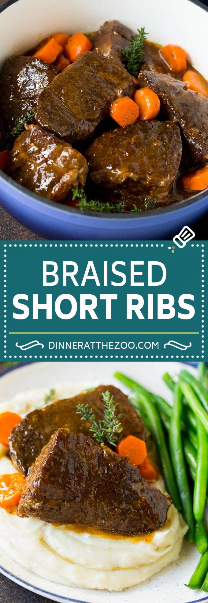 Braised Short Ribs Recipe #beef #dinner #bajap
