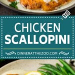 Chicken Scallopini Recipe #chicken #chickenbreast #dinner #bajap
