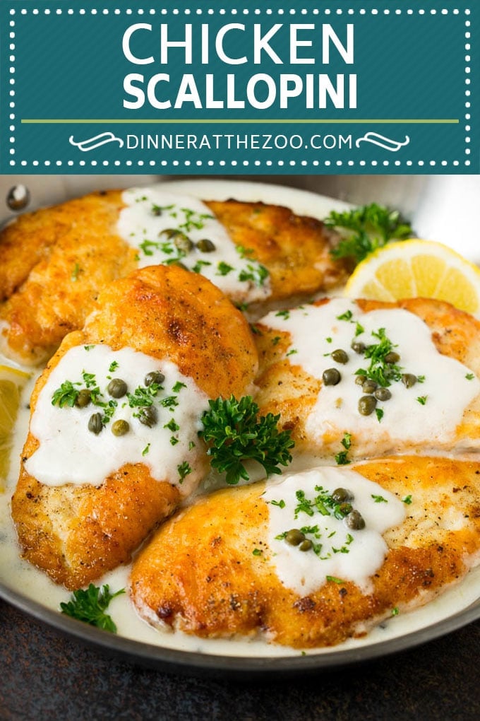 Chicken Scallopini Recipe #chicken #chickenbreast #dinner #bajap