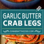 Crab Legs with Garlic Butter #crab #seafood #dinner #lowcarb #bajap