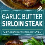 Sirloin Steak with Garlic Butter #steak #beef #dinner #bajap