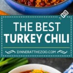 Turkey Chili Recipe #turkey #chili #dinner #bajap