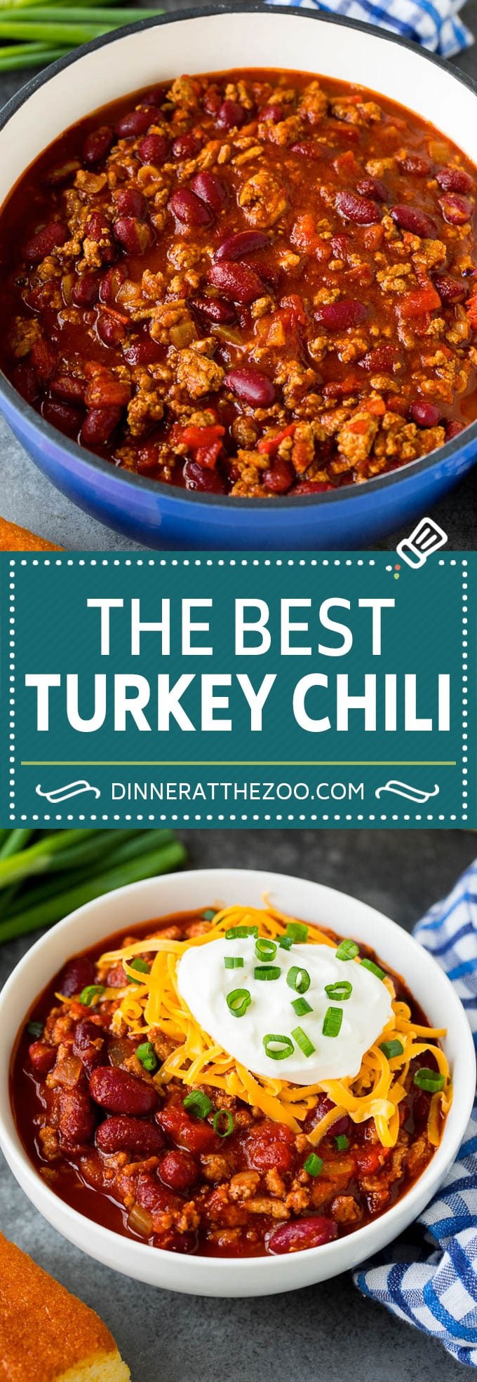 Turkey Chili Recipe #turkey #chili #dinner #bajap