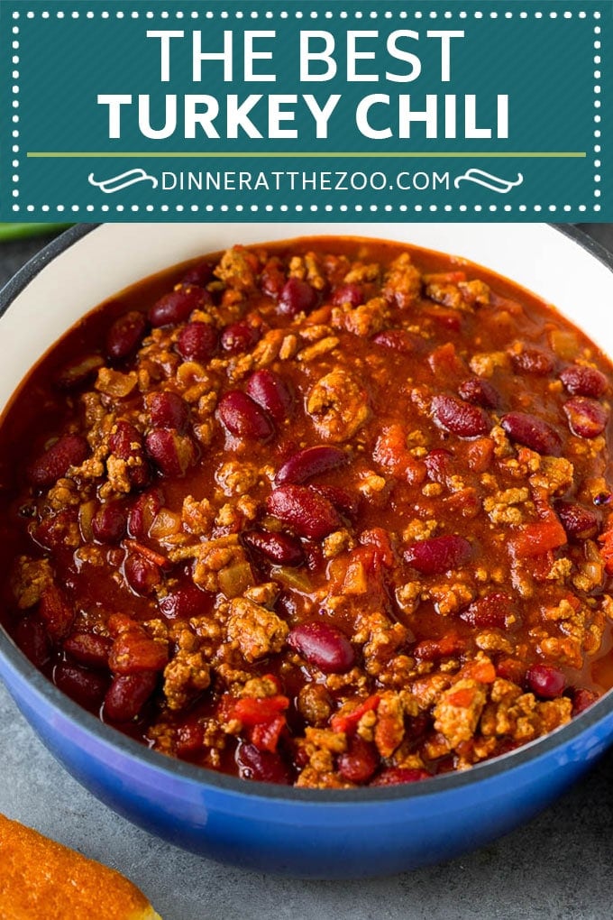 Turkey Chili Recipe #turkey #chili #dinner #bajap