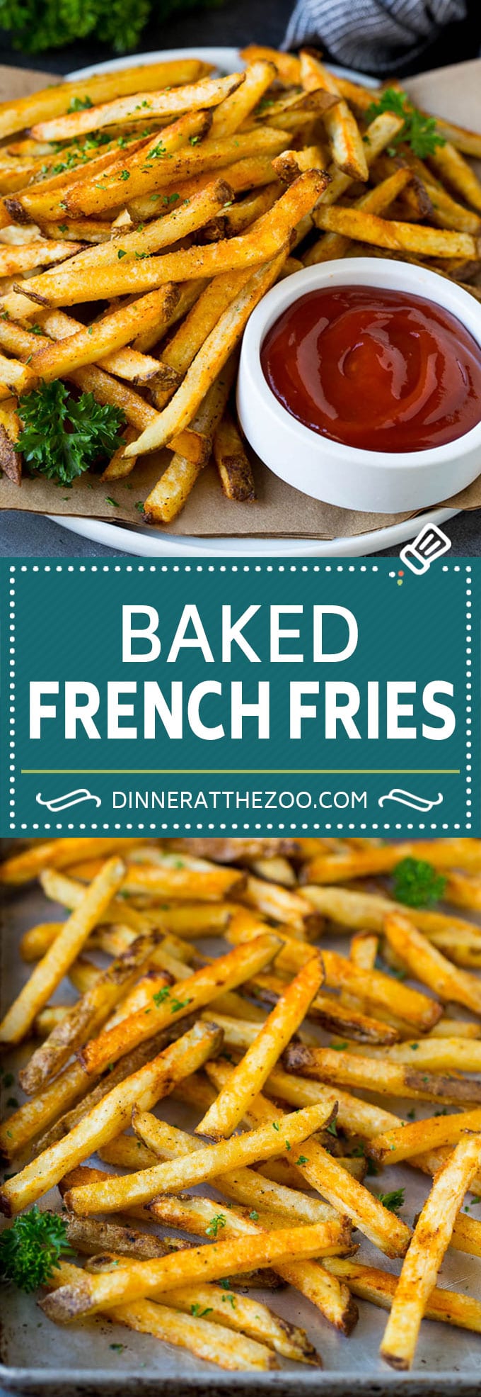 Baked French Fries Recipe #potatoes #fries #dinner #bajap