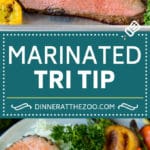 The best tri tip marinade for perfectly tender beef every time! #beef #bajap