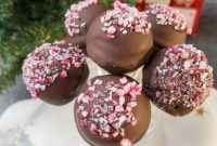 Festive No Bake Candy Cane Oreo Pops