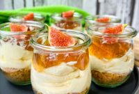 Quick Fig Cheesecake Jars