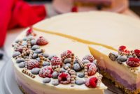 Easy Red, White & Blue No-Bake Cheesecake for July 4th