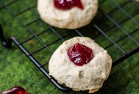 Easy 5-Ingredient Raspberry Cheesecake Thumbprint Cookies