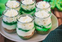 Lucky Lime Cheesecake Jars for St Patricks Day