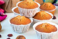 Small Batch Fruitcake Muffins