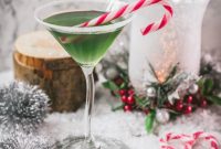 Festive Cranberry Peppermint Martini