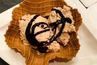 Blossoming Waffles with Chestnut Crème