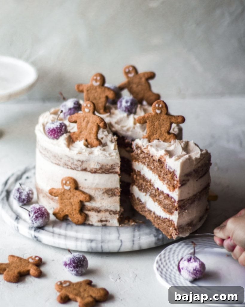 vegan gingerbread cake