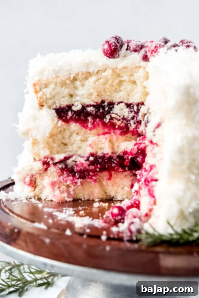 cranberry coconut cake