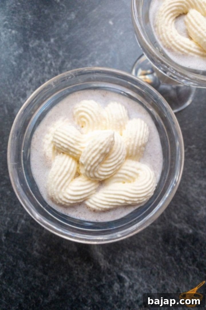Decadent Stracciatella Egg Liqueur Milkshake Recipe 3 Stracciatella egg liqueur milk shake - add whipped cream