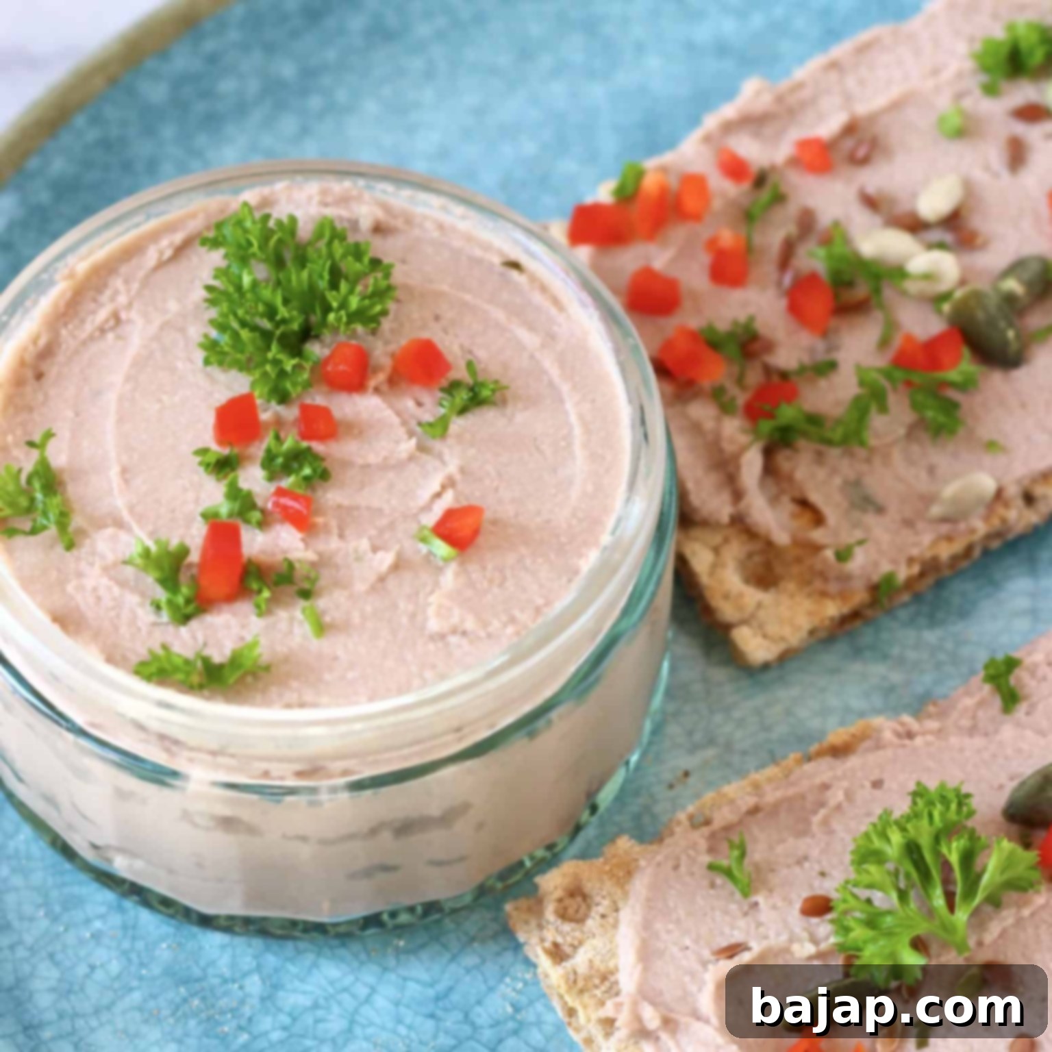 This Vegan Pâté is rich and meaty, smooth and silky and so easy to make. It's nutritious and makes a great appetizer that everyone will love! Made with mushrooms and walnuts, it's a delicious and elegant recipe that tastes just like a vegetarian version of French liver pâté!