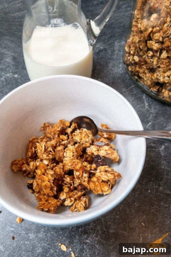 Quick and Easy Biscoff Granola 2 When you want something delicious but healthy, look no further than this Biscoff Granola!