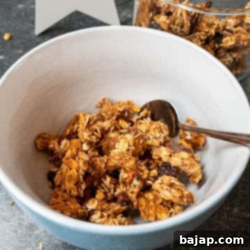 Quick and Easy Biscoff Granola 5 When you want something delicious but healthy, look no further than this Biscoff Granola!
